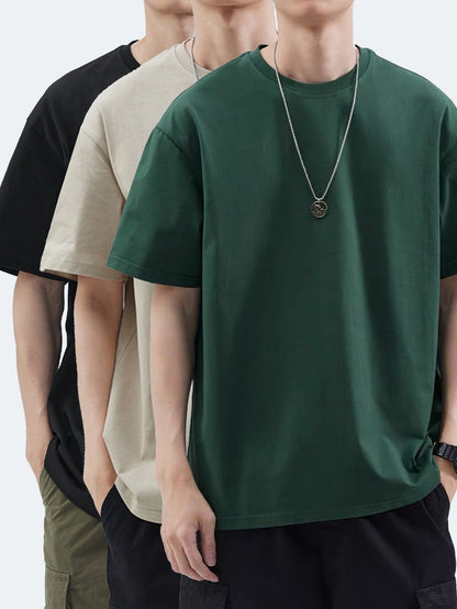 Herr T-shirt i avslappnad stil – Perfekt för vardag och fritid