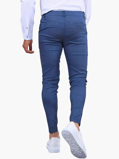 Herr Slim Fit Kostymbyxor för Affär och Kontor, Modern Stil