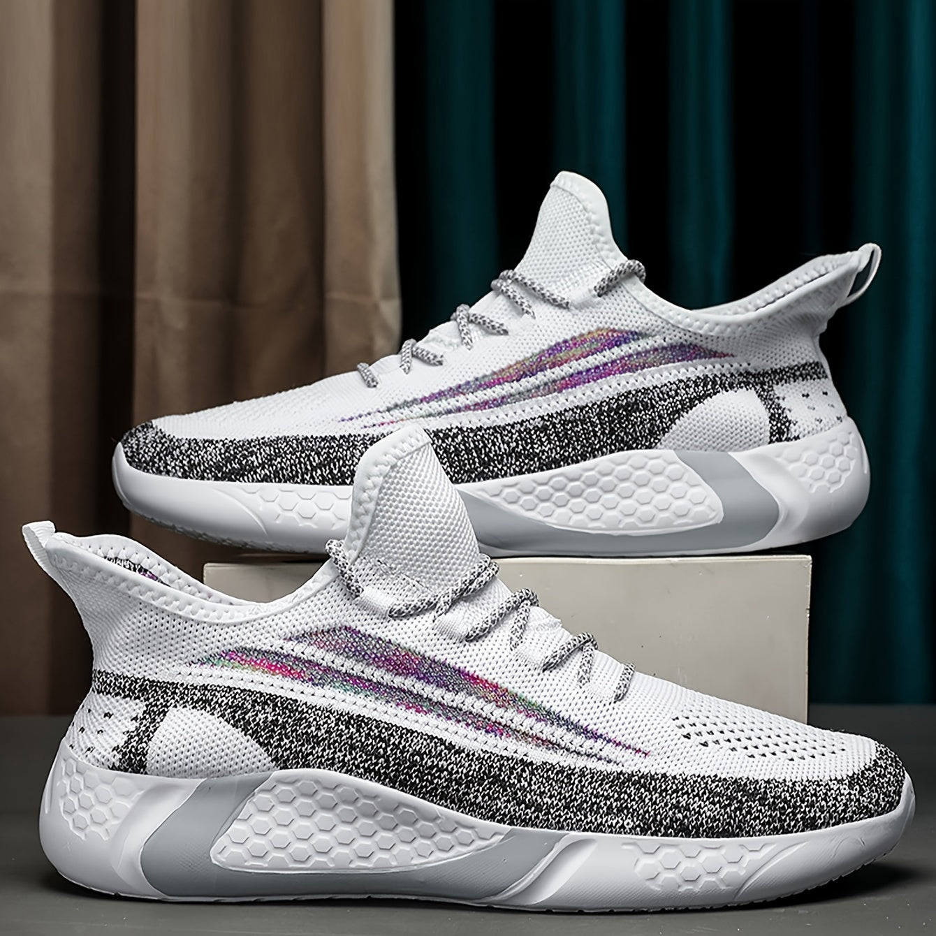 Herr Sneakers Sportskor Låg Profil Lättvikt Träning & Löpträning