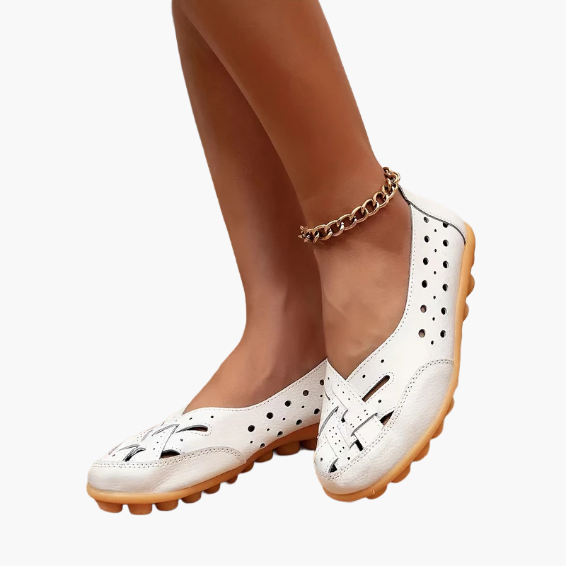 Dam Ballerinaskor Slip-on Klassiska Flats för Vardag och Sommar