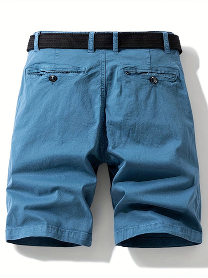 Herr Bermuda Shorts med Bälte – Avslappnad Stil för Sommar och Fritid