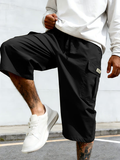 Herr Bermudashorts i cargo-stil för vardagsbruk och streetwear