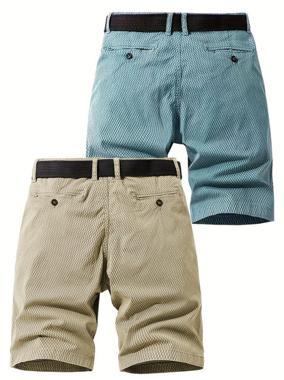 Herrshorts med bälte – Avslappnade och stilrena shorts för vardag och fritid