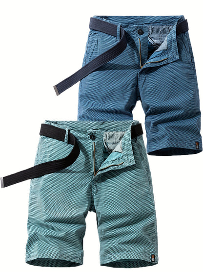 Herrshorts med bälte – Avslappnade och stilrena shorts för vardag och fritid