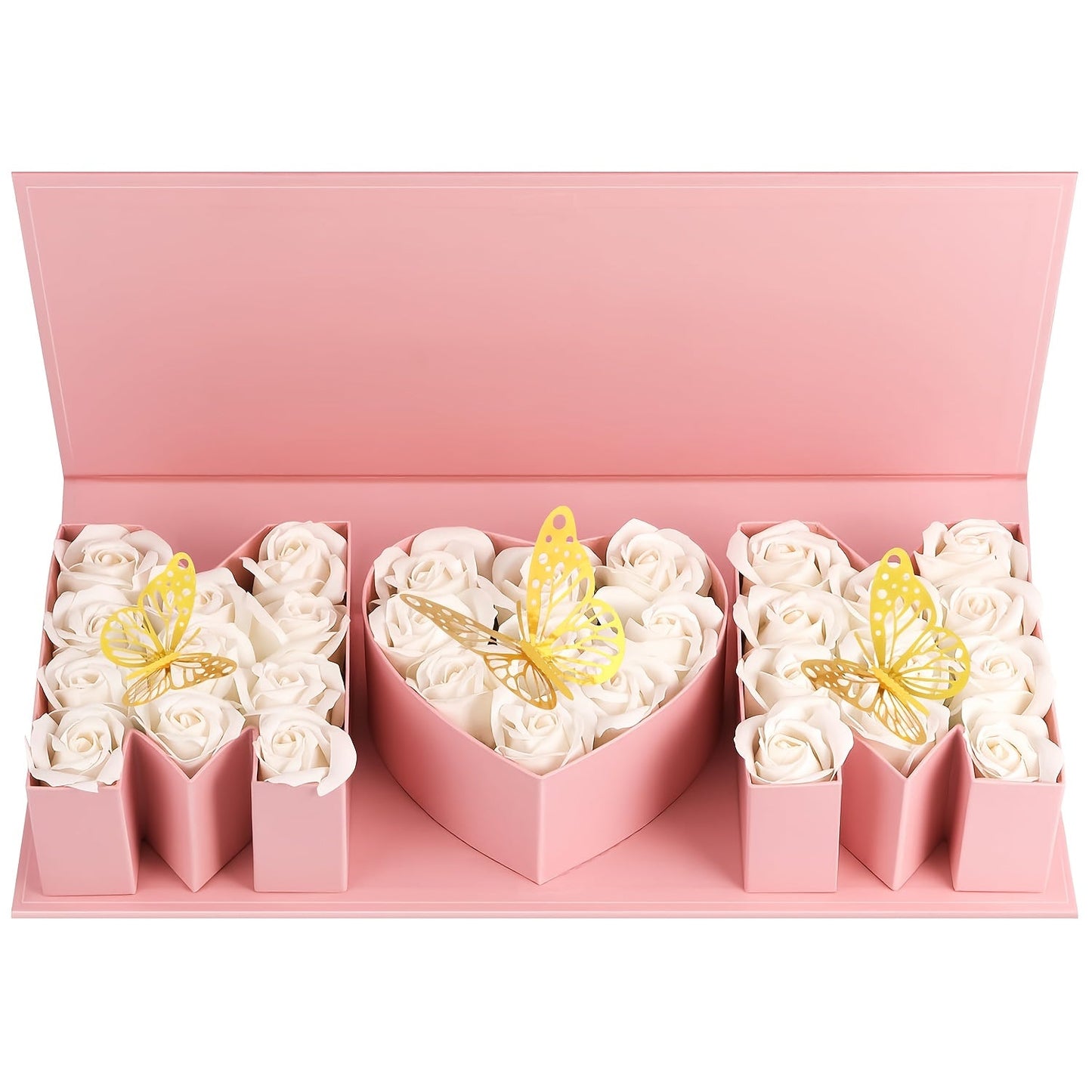 Elegant Presentationsbox för Mors Dag – Hjärtformad och Bokstavsdesign för Kvinnor, Perfekt för Presenter och Dekoration