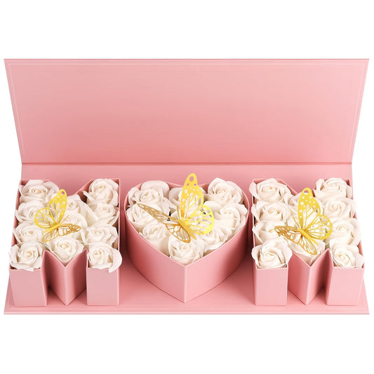 Elegant Presentationsbox för Mors Dag – Hjärtformad och Bokstavsdesign för Kvinnor, Perfekt för Presenter och Dekoration