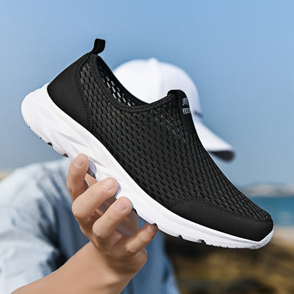 Herrar Sportiga Slip-On Sneakers för Träning och Fritid
