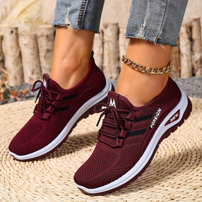 Dam Sneakers Sportiga Låga Löparskor Vardagsstil