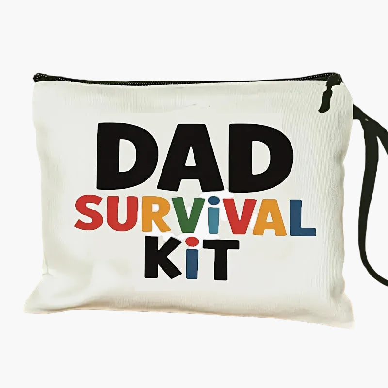 Herr Necessär Dad Survival Kit – Rolig Present till Pappa, Praktisk Förvaring för Vardag och Resa