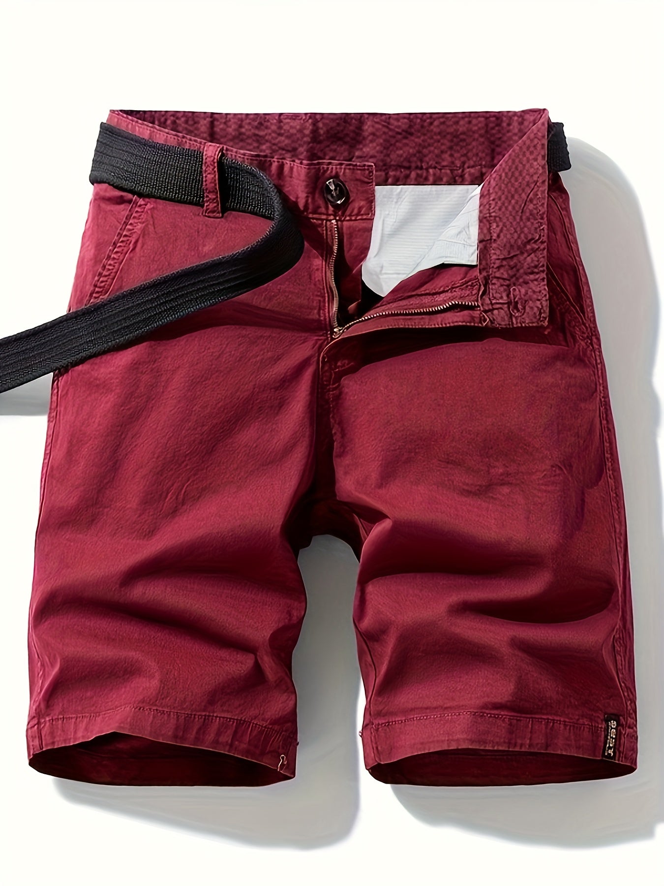 Herr Bermuda Shorts med Bälte – Avslappnad Stil för Sommar och Fritid