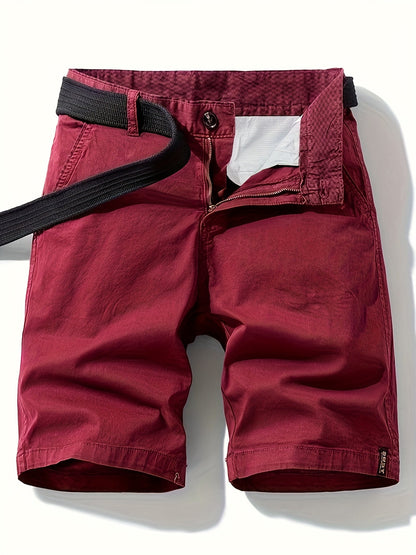 Herr Bermuda Shorts med Bälte – Avslappnad Stil för Sommar och Fritid