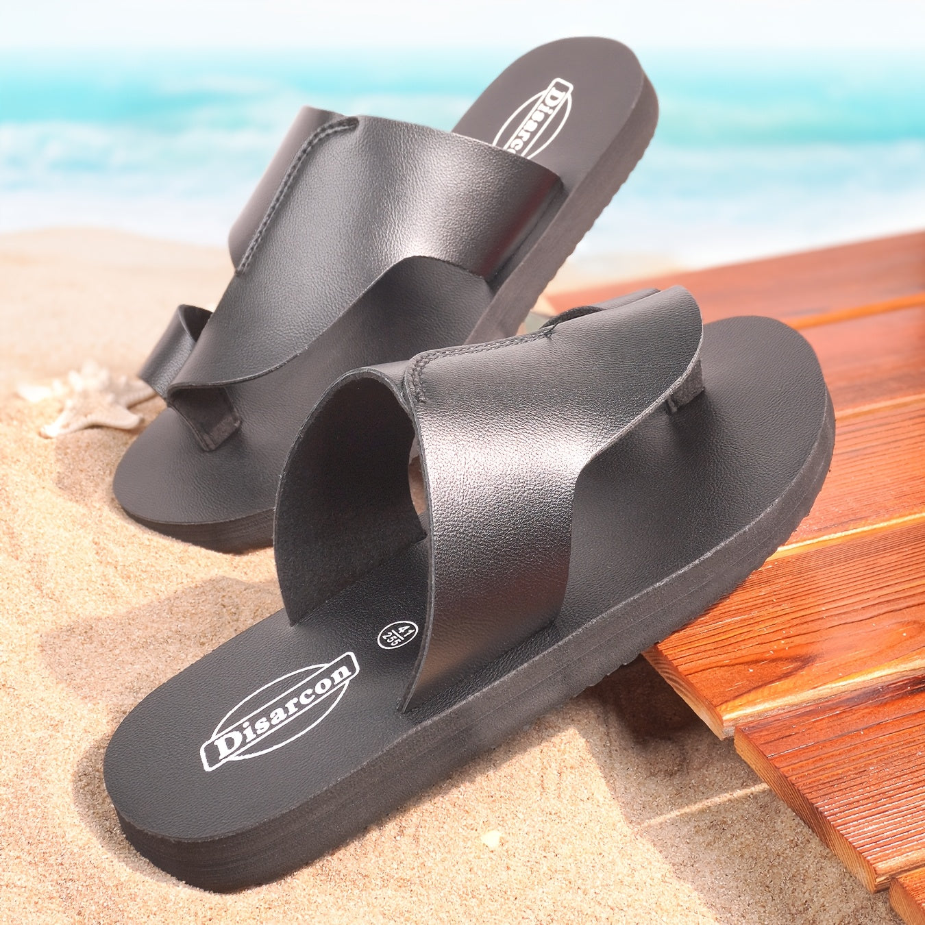 Herrensandaler Vintage Stil för Strand och Vardag – Bekväma och Stilrena Tofflor