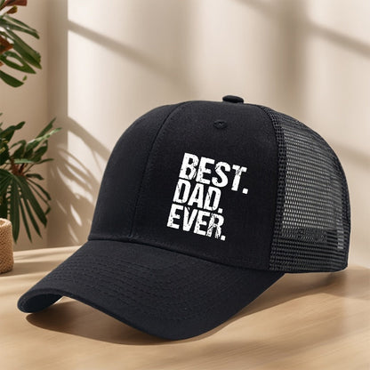 Herrkeps truckermodell med text – Best Dad Ever – Perfekt present till pappa