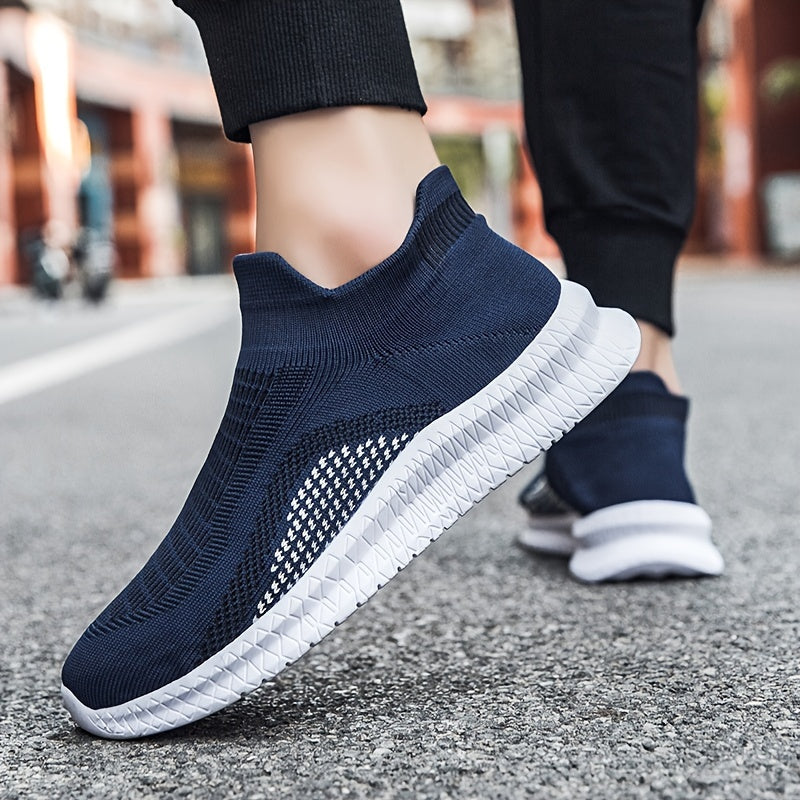 Herrar Sneakers Lättviktiga Slip-On Vardagslöparskor Streetstil