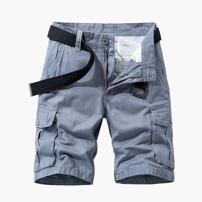 Herr Cargoshorts med Flera Fickor – Funktionella och Avslappnade Shorts för Vardag och Äventyr
