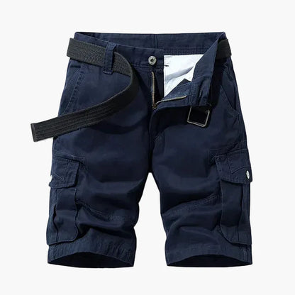Herr Cargoshorts med Flera Fickor – Funktionella och Avslappnade Shorts för Vardag och Äventyr