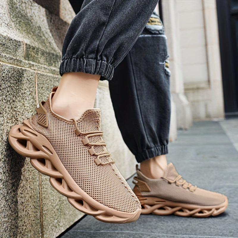 Herr Sneakers Sportiga Löparskor med Modern Design för Träning och Vardag