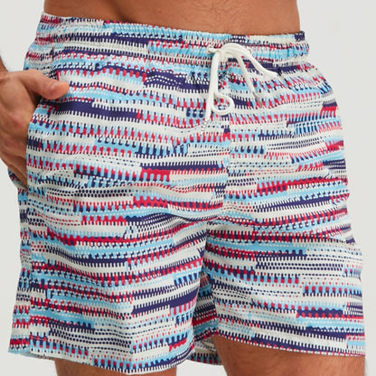 Herr Badshorts Sportig Design för Strand och Pool