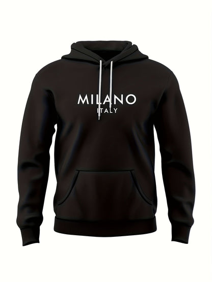Herrset Hoodie och Joggingbyxor Milano Italy – Sportig och Trendig Fritidsdräkt