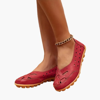 Dam Ballerinaskor Slip-on Klassiska Flats för Vardag och Sommar