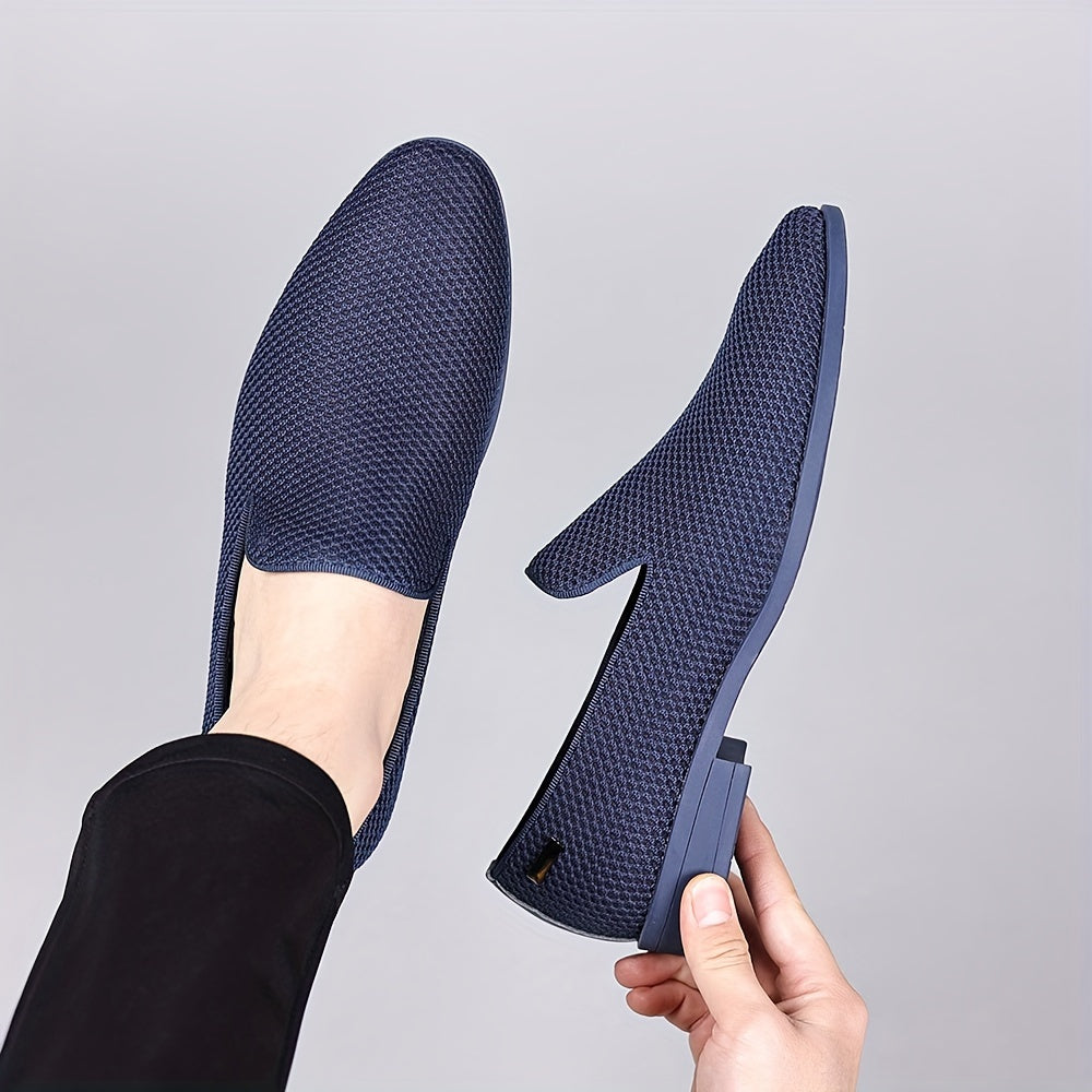 Herr Slip-On Formella Skor för Bröllop och Kontor – Elegant och Bekväm Stil
