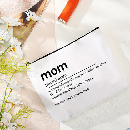 Necessär för kvinnor med rolig mamma-definition – Perfekt present till mamma, kosmetikaväska, organiserare
