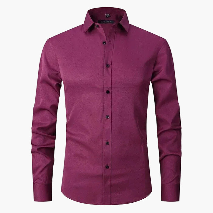Herrskjorta Slim Fit – Business & Smart Casual, Elegant Skjorta för Arbete och Fest