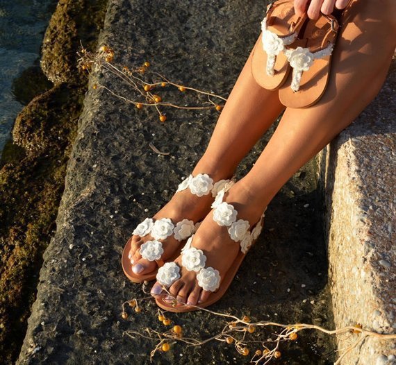 Amy – Blommiga Sandaler för Dam i Stora Storlekar