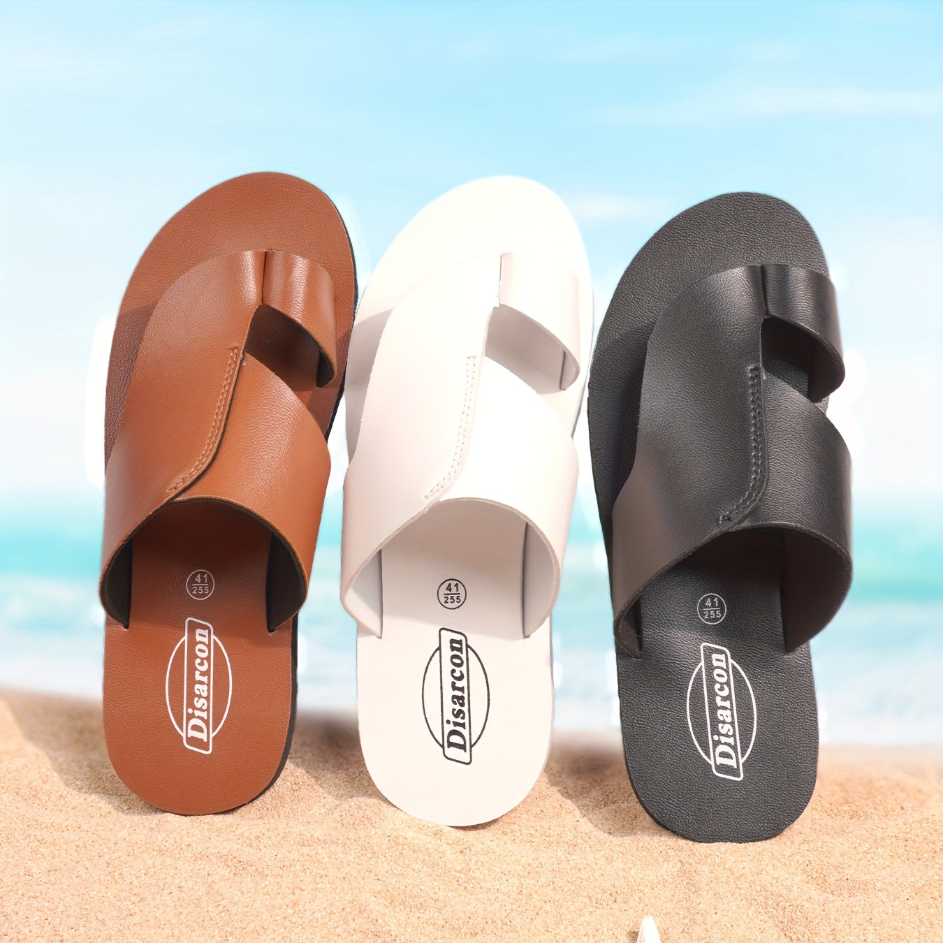 Herrensandaler Vintage Stil för Strand och Vardag – Bekväma och Stilrena Tofflor