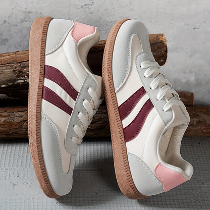 Dam Sneakers Retro Stil Vardagsskor Bekväma Träningsskor