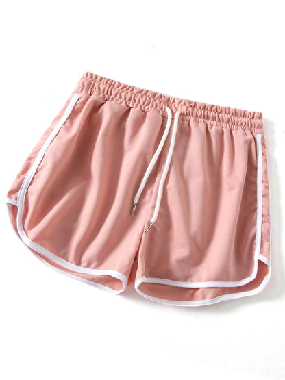 Damers sportiga träningsshorts med dragsko – perfekt för träning och fritid