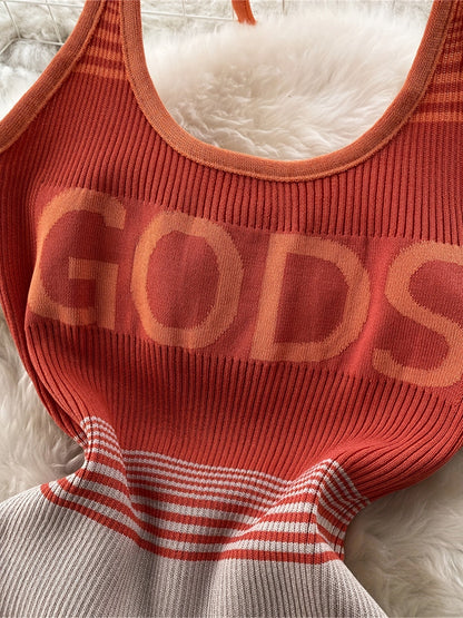 Dam Bodycon Klänning med Grafiskt Tryck och Sportig Design för Trendiga Tillfällen