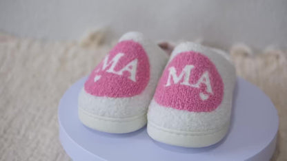 Damtofflor Slip-in Mjuk Spa-stil med MAMA-motiv – Perfekt Present för Mamma, Inomhus Fritid