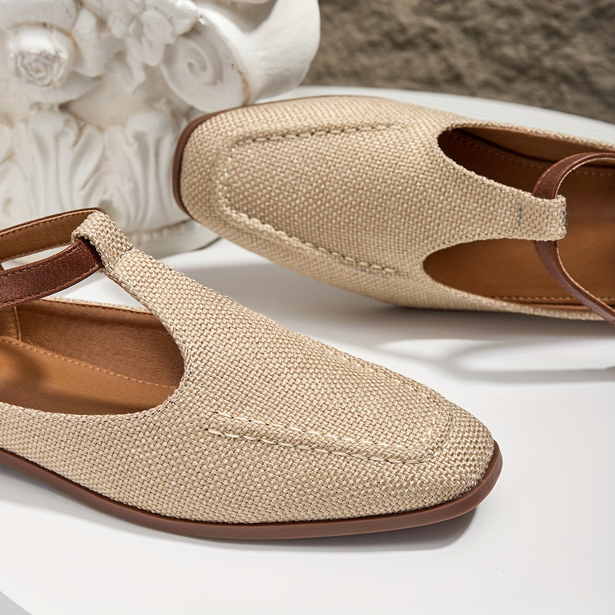 Dam T-rem ballerina flats för vardag och eleganta tillfällen