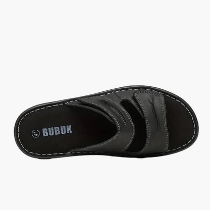 Herrsandaler med dubbla remmar och sportig komfort för vardag och fritid