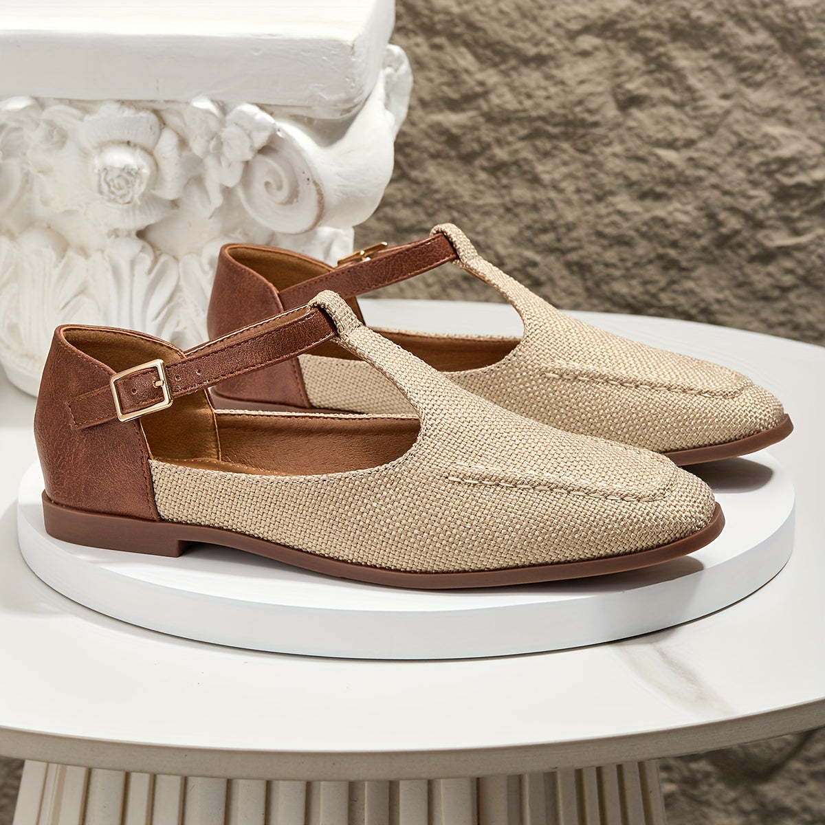 Dam T-rem ballerina flats för vardag och eleganta tillfällen