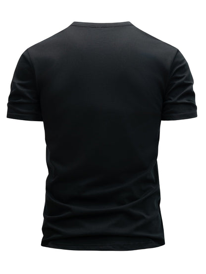 Herr T-shirt Modern Casual Stil "Whatever" Tryckt Design – Perfekt för Vardagsbruk