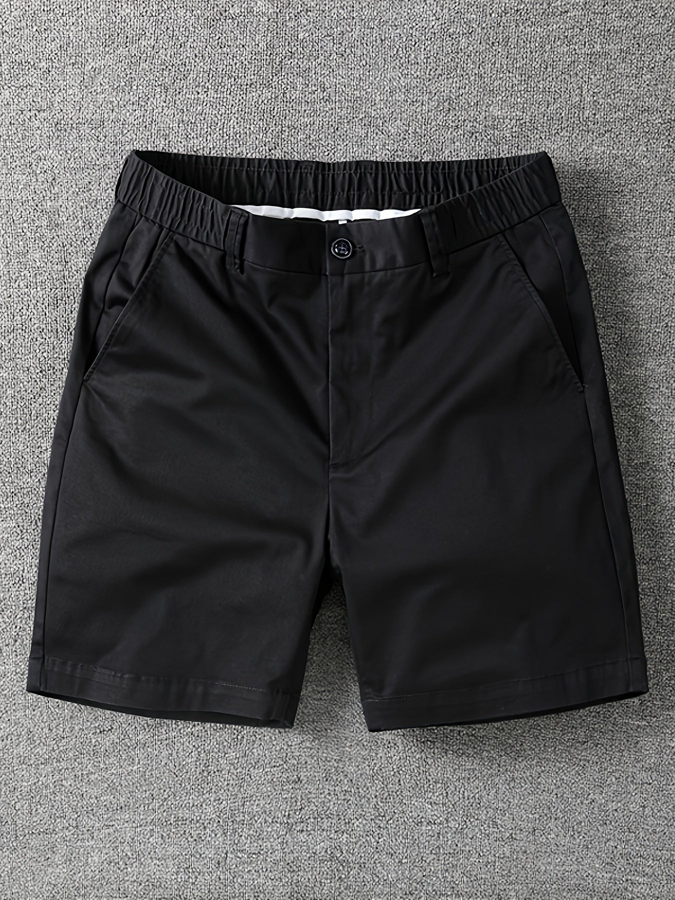 Herrarnas klassiska vardagsshorts med elastisk midja – stilrena och bekväma för fritid och stadsliv