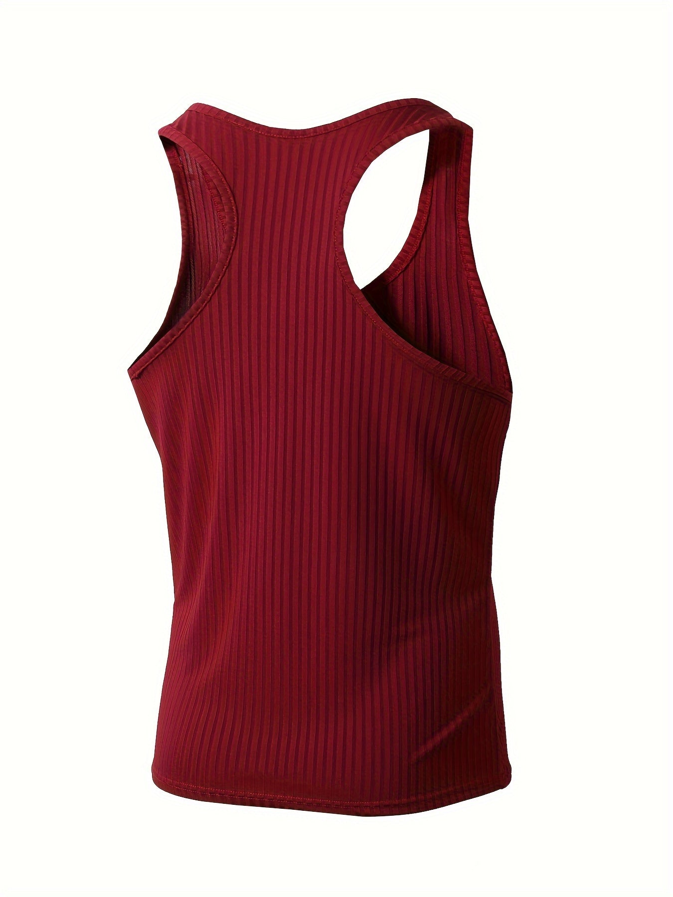 Herrlinne 3-pack Ribbad Sportig Tanktopp för Träning och Vardag
