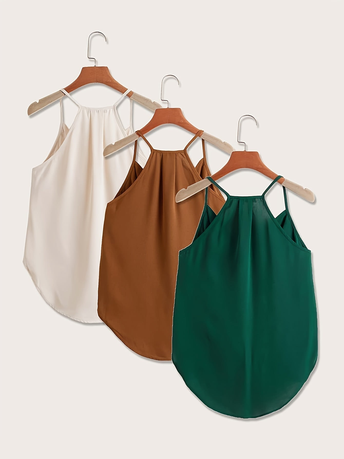 Dam Halterneck Draperad Ärmlös Blus – Trendig och Elegant för Vardag och Fest