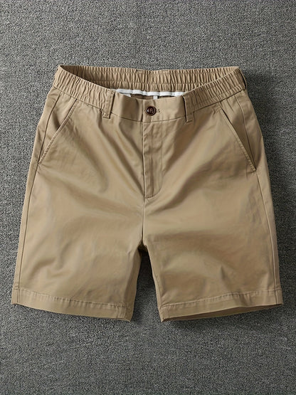 Herrarnas klassiska vardagsshorts med elastisk midja – stilrena och bekväma för fritid och stadsliv