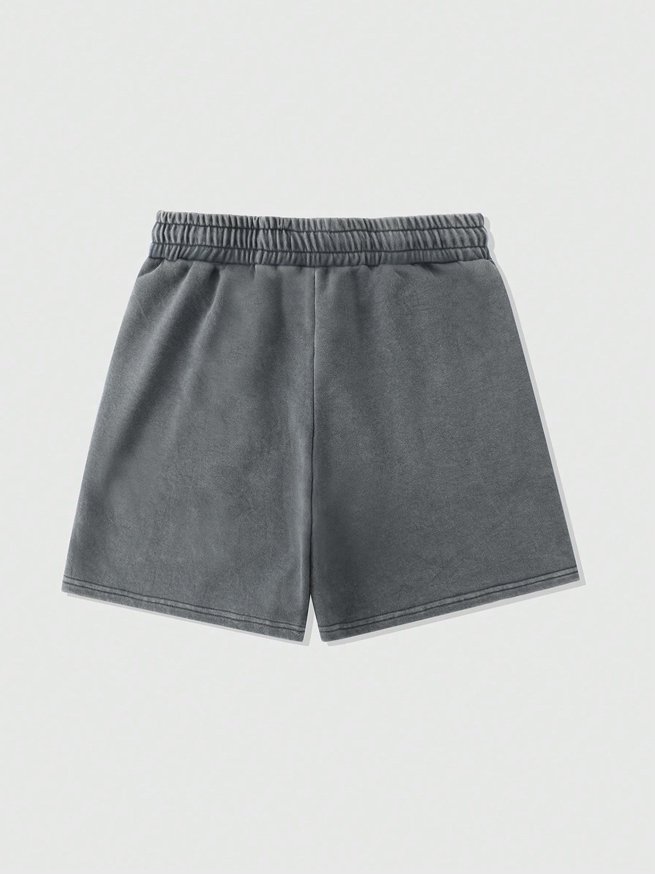 Herrshorts Streetwear med Hustle-tryck, avslappnad stil för vardagsbruk