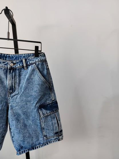 Herr Bermuda Shorts med Fickor – Avslappnad Stil för Vardagsbruk och Fritid