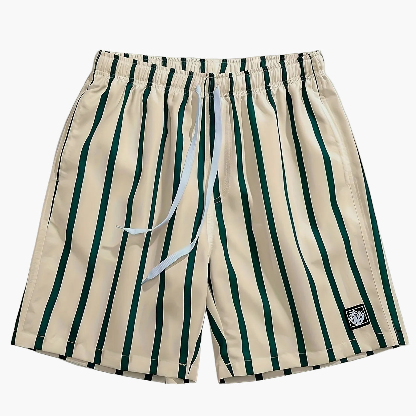 Herrshorts med ränder, avslappnad stil, perfekta för sommar och fritid