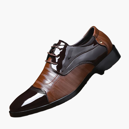 Herr Elegant Affärssko Slip-On med Dragkedja – Klassisk Formell Skostil