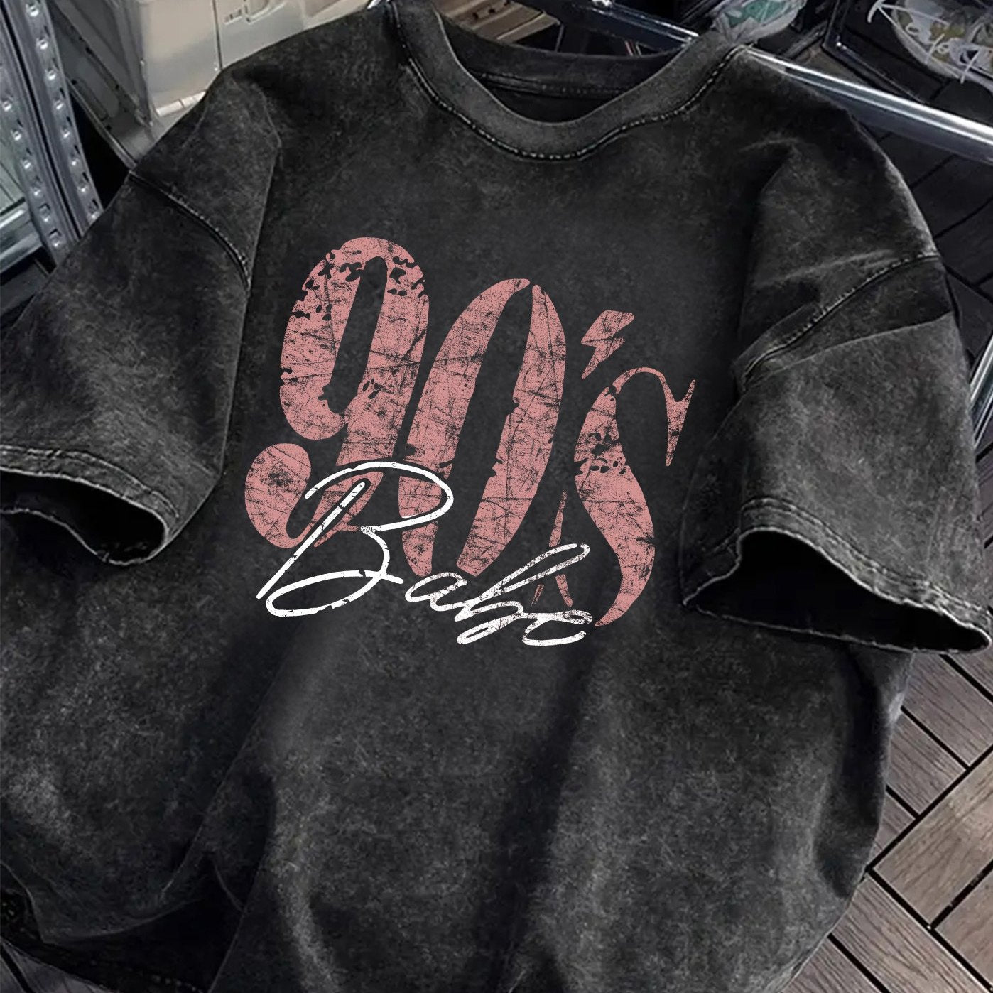 Dam T-shirt Retro Streetwear 90's Babe Sommartopp
