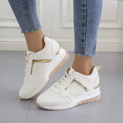 Dam Sneakers med kilklack – Ortopediska och Stilrena Vardags- och Promenadskor