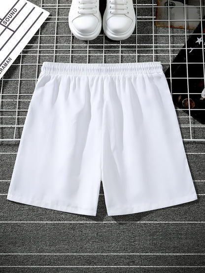 Herrshorts med grafiskt mönster och avslappnad streetwear-stil för vardagsbruk