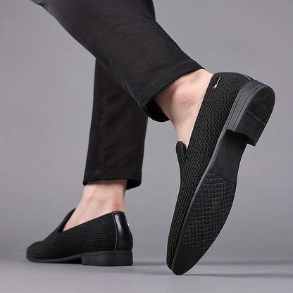Herr Slip-On Formella Skor för Bröllop och Kontor – Elegant och Bekväm Stil