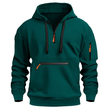Nils - Praktisk hoodie med flera fickor för herrar